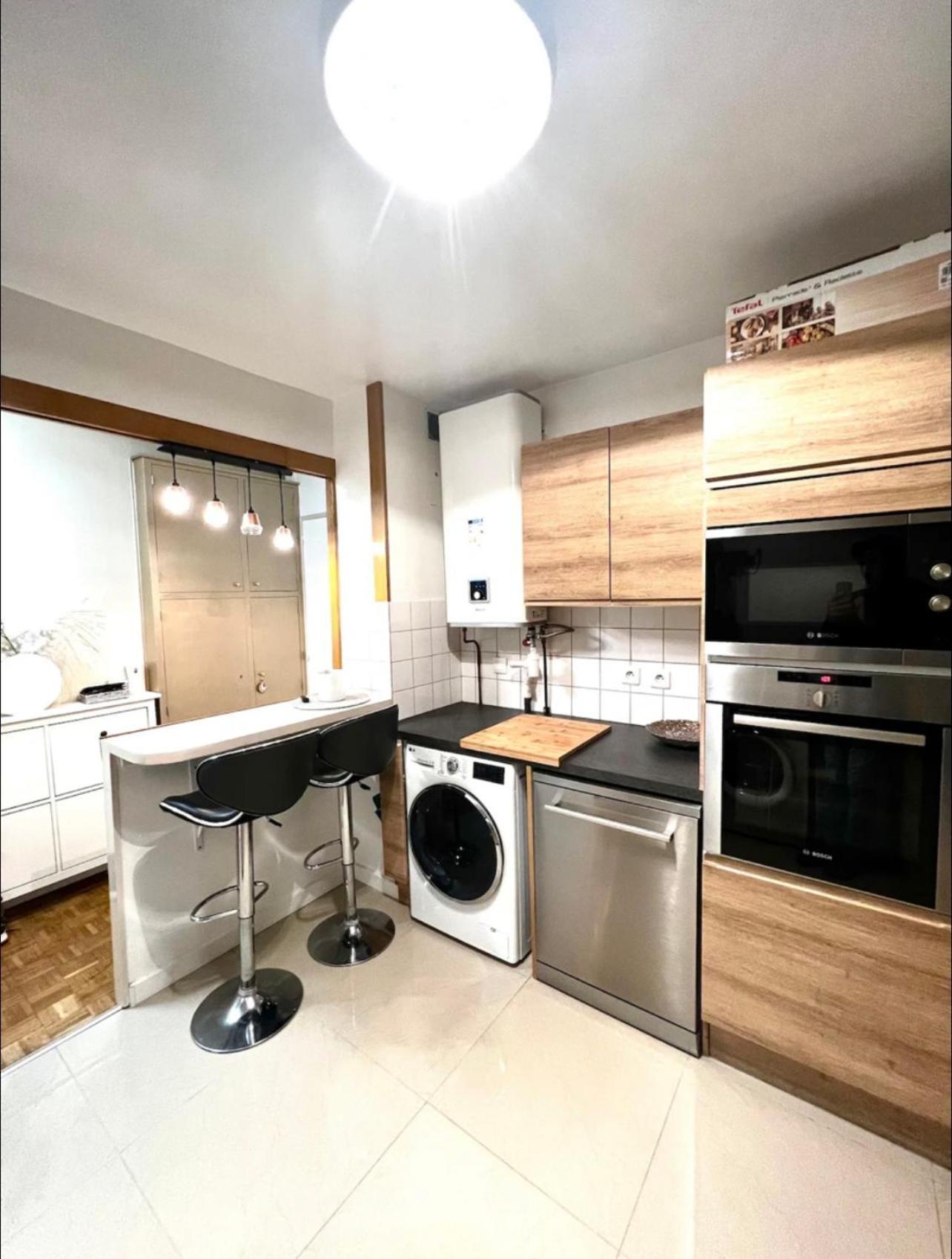 Modern 2 Bedroom Apartment Near Paris Metro, Giant Flat Screen Tv 85 Inches, Balcony, Free Parking Ivry-sur-Seine Bagian luar foto